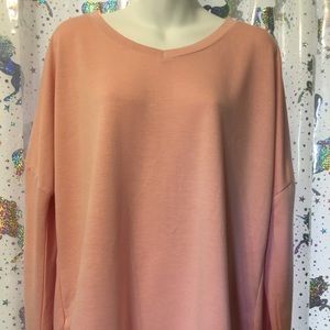 Women’s blouse long sleeves color pink plus size